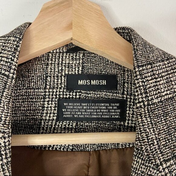 MOS Mosh grey tartan fitted blazer - Picture 7 of 7
